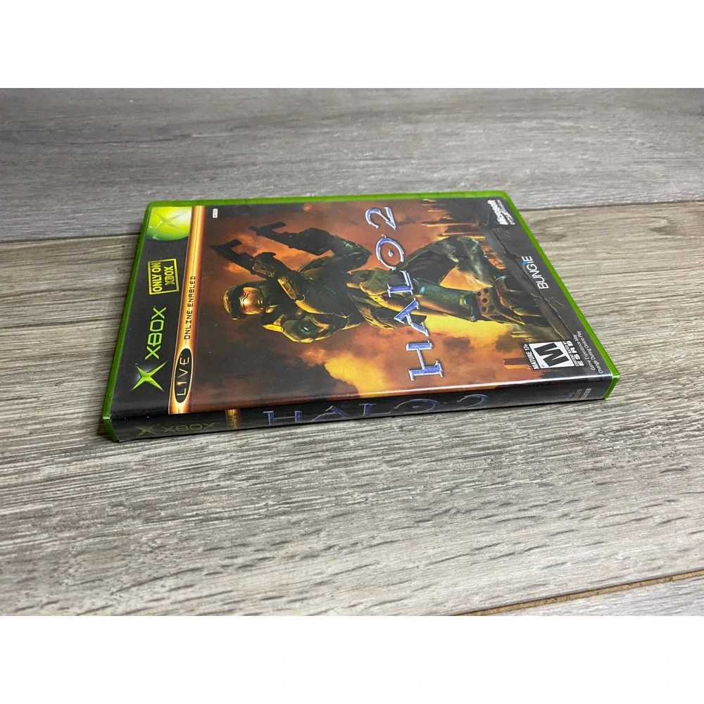 Halo 2 Microsoft Xbox Original 2004 FPS Game Bungie Master Chief Disc & Case